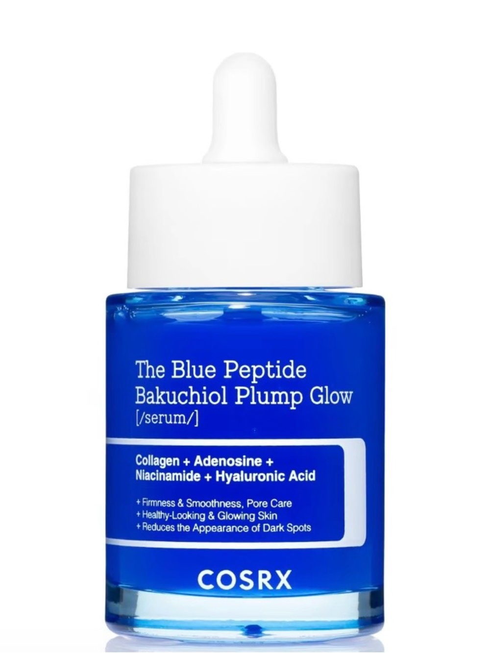 COSRX Blue Peptide Bakuchiol Plump Glow Serum - Blue Bottle
